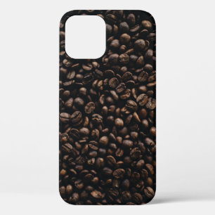 Bruine koffiezaden iPhone 12 hoesje