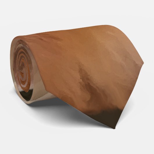 Bruine konijn stropdas (Opgerold)