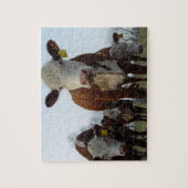 Bruine Kow Puzzle Legpuzzel (Verticaal)