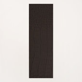 Bruine krokodil huid print yogamat (Voorkant)