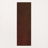 Bruine krokodil huid print yogamat (Achterkant)