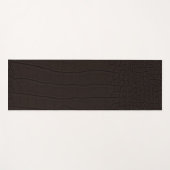 Bruine krokodil huid print yogamat (Voorkant (horizontaal))