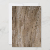 bruine landelijke roestige weideglas-huwelijksdeco kaart (Achterkant)