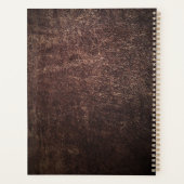-bruine lederen planner (Achterkant)