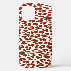 Bruine leopard Print Skin iPhone 12 Pro Hoesje