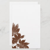 Bruine lepelmoes briefpapier (Voorkant / Achterkant)