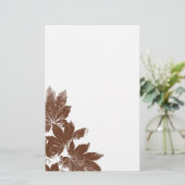 Bruine lepelmoes briefpapier (Staand voorkant)