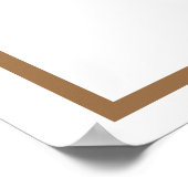 Bruine letter I Poster (Hoek)