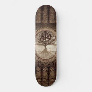 Bruine levensboom skateboard