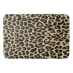 Bruine luipaard cheetah dierlijk badmat
