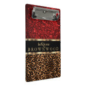 Bruine luipaard mini klembord (Schuin)