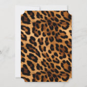 Bruine Luipaardprint Kaart (Achterkant)