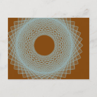 bruine maan die wit licht uitstraalt abstracte kun briefkaart