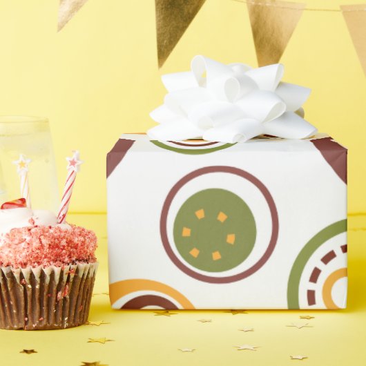 Bruine MCM Jawbreakers  Cadeaupapier (Verjaardagsfeest)