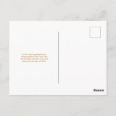 Bruine Moederdag Briefkaart (Achterkant)