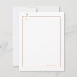 Bruine Moppertjes Mason Jar Persoonlijk Briefpapie Notitiekaartje