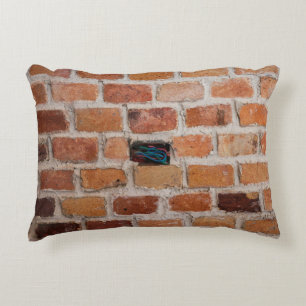 Bruine muur accent kussen