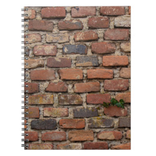Bruine muur notitieboek