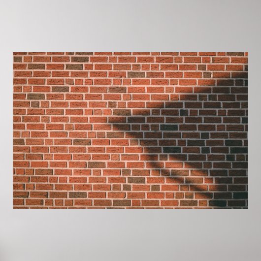 Bruine muur poster (Voorkant)