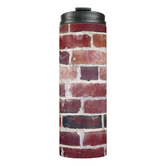 Bruine muur thermosbeker