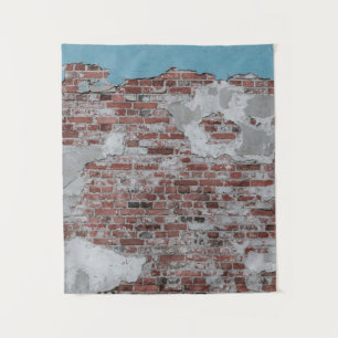 Bruine muur wandkleed