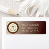 Bruine, natuurlijke, vervaagde aanpasbare labels (Insitu)