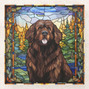 Bruine Newfoundlander Hond Onderzetter