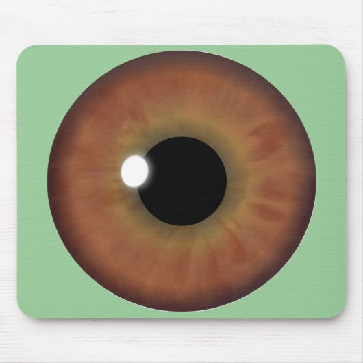 Bruine ogen Iris Aangepaste Muismat kool (Voorkant)