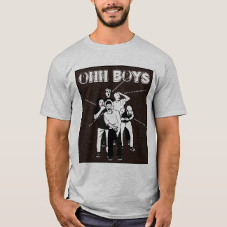 bruine OHH BOYS in zwart-wit T-shirt