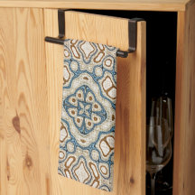 Bruine Oker Blauwgroen Blauwe Hip Tribe Art