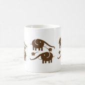 Bruine olifant illustratie koffiemok (Center)