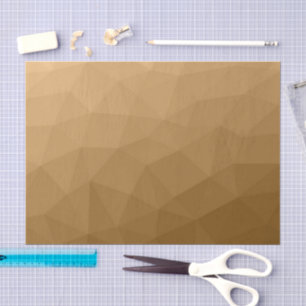 Bruine ombre-gradiënt geometrisch meshpatroon tissuepapier
