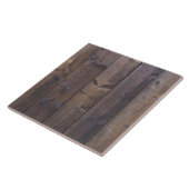 Bruine, oude houten wandtextuur tegeltje (Zijkant)
