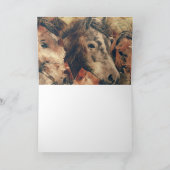 Bruine paarden kaart (Binnen)