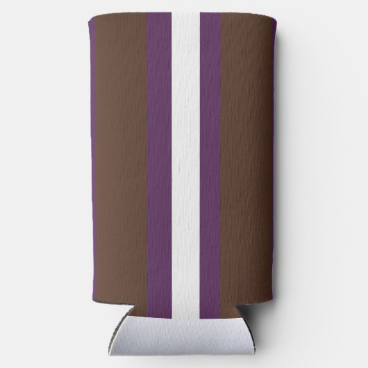 Bruine, paarse en witte strepen (Achterkant)