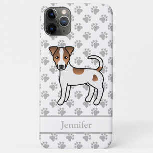 Bruine Parson Russell Terrier met gladde vacht & N iPhone 11 Pro Max Hoesje