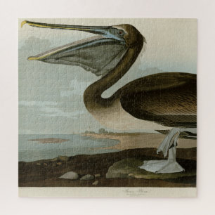Bruine Pelican van de Amerikaanse vogels van Audub Legpuzzel