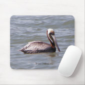 Bruine Pelikaan mousepad Muismat (Met muis)