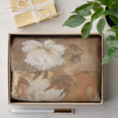 Bruine pioenen Decoupage Collage Tissuepapier (Geschenk)