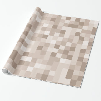 Bruine pixels cadeaupapier