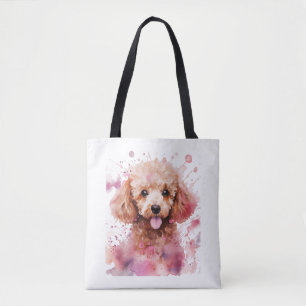 Bruine Poedel Puppy, Baby Dog, Kleur Splashes, Wat Draagtas