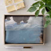 Bruine Poedel Winter in Parijs Decoupage Tissuepapier (Geschenk)