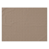 Bruine poodots, tafelkleed (Voorkant (Horizontaal))