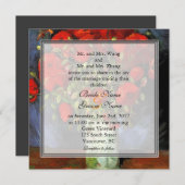  bruine poppenkast bruiloft kaart (Voorkant / Achterkant)