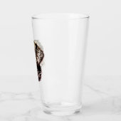 Bruine Puppy Schets Glas (Links)