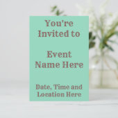 Bruine regenboogmod kaart (Staand voorkant)