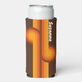 Bruine Retro Loop met Naam (Seltzer Voorkant)