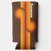 Bruine Retro Loop met Naam (Voorkant)