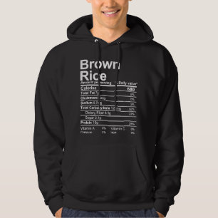 Bruine rijst hoodie