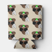 Bruine Rock Op Poep Emoji Koelbox Blikjeskoeler (Achterkant)